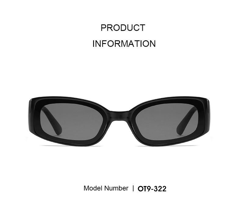 2021 New Fashionable Rectangle Shape Women Sunglass