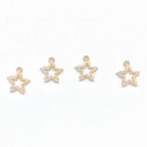 Vintage Zinc Alloy Gold Silver Stars Charms Pendants for DIY Necklaces Bracelets Jewelry Accessories