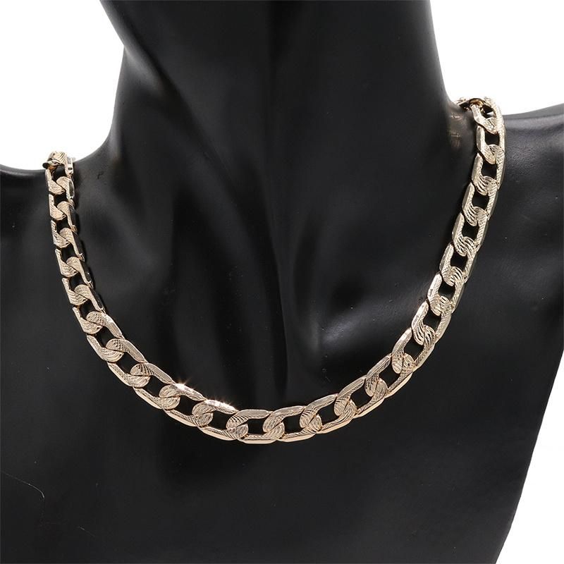 Hot Sale Women′s Copper Plated 18K Gold Fashion Jewelry Necklace