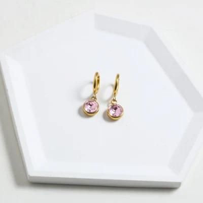 Manufacturer Custom Logo Earring High Quality Waterproof Fashion Jewelry Tarnish Resistant jewellery PVD Gold Plated Earring