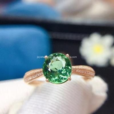Cute Tourmaline Ring Apple Green Ring China