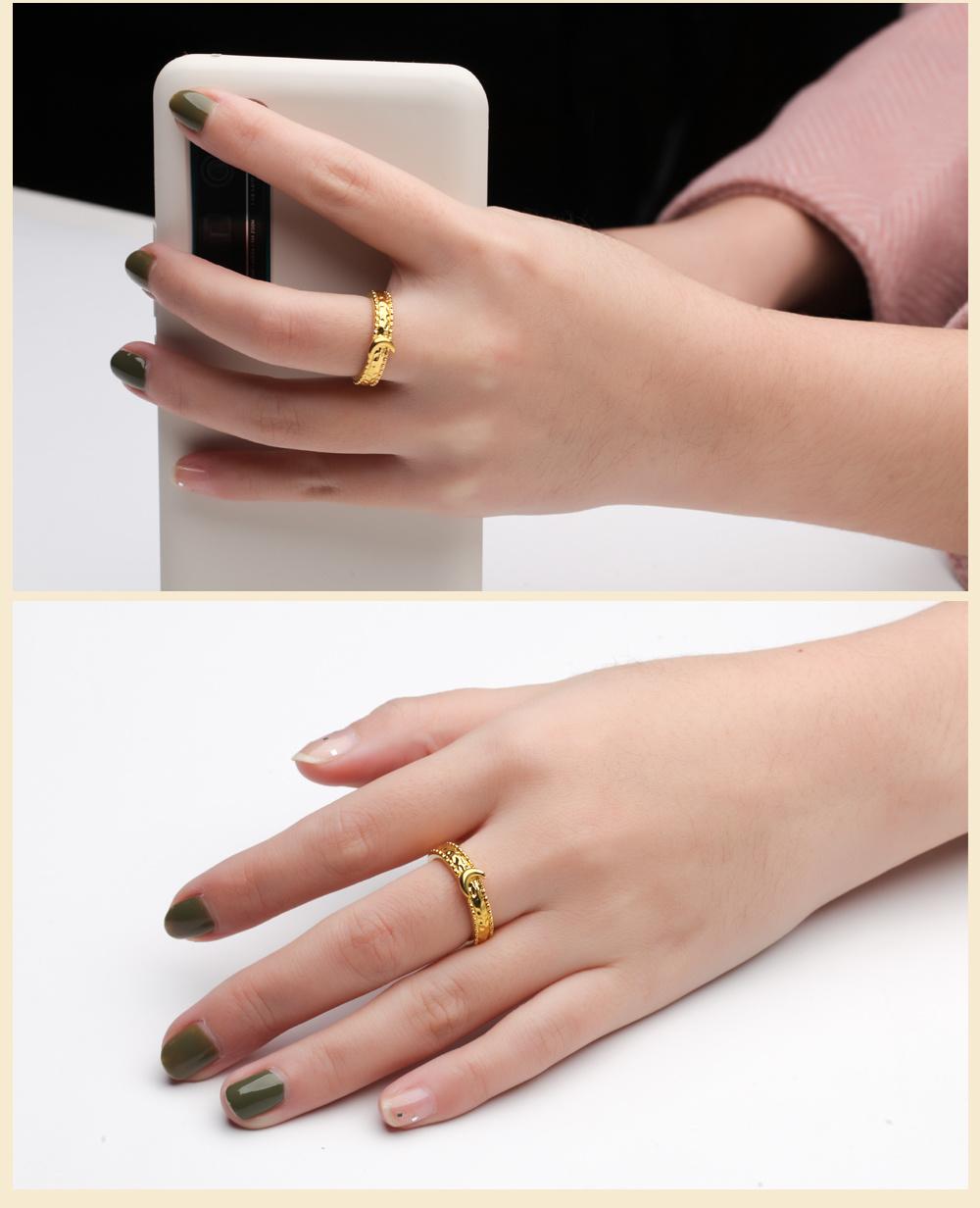 Hot Sale Popular Copper Wedding Jewelry Fashion Moon Finger Ring