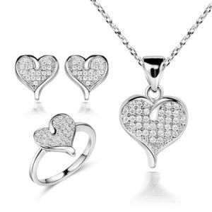 Lovely Heart Design 925 Silver Fashion Wedding Jewellery
