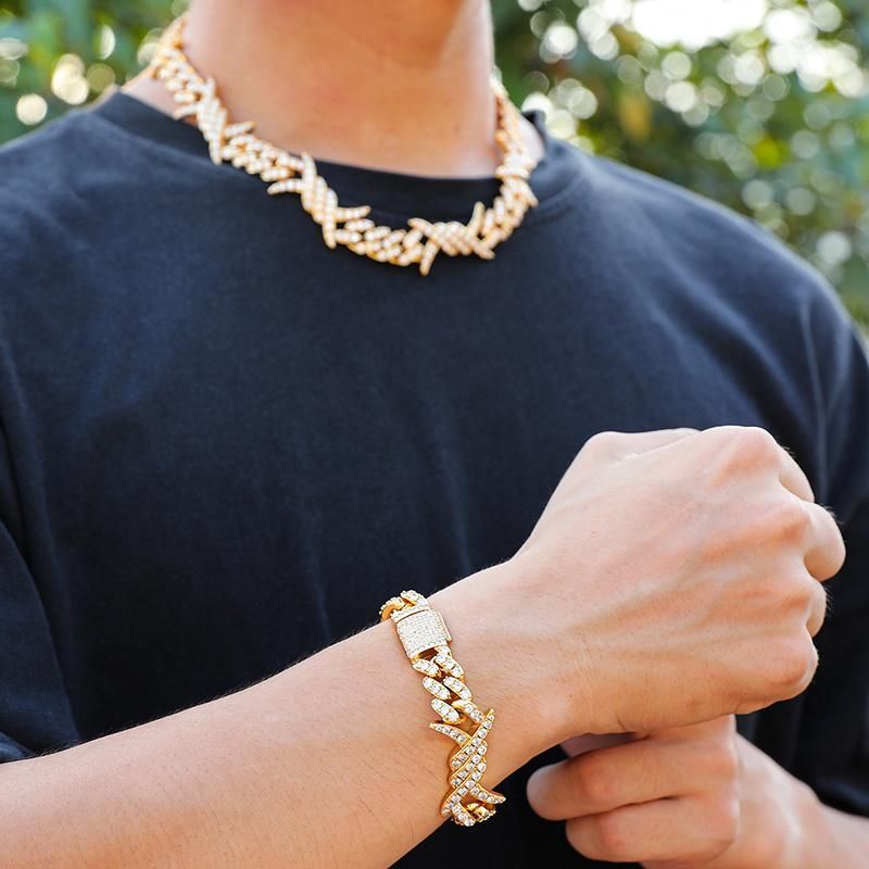 Dog Teeth Design Men′ S Chain Necklace Jewelry