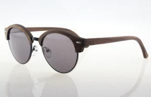 Half Metal Rim Wooden Sunglasses Unisex Styles