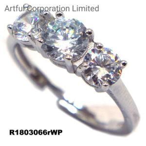 Fashion Jewelry Ring with Round Ring