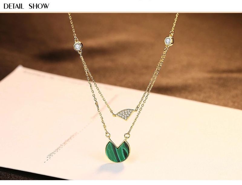 Handmade Long Multilayer Gold Plated Necklace for Women
