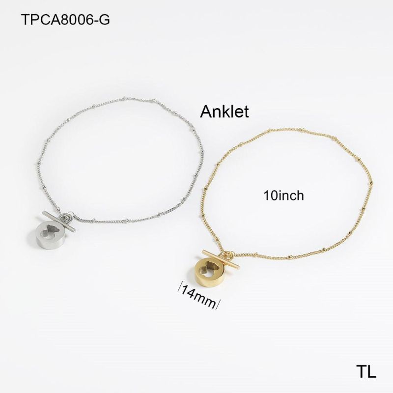 Manufacturer Customized High-Quality Jewelry Never Fade Wholesale Fashion Jewelry Stainless Steel Anklets