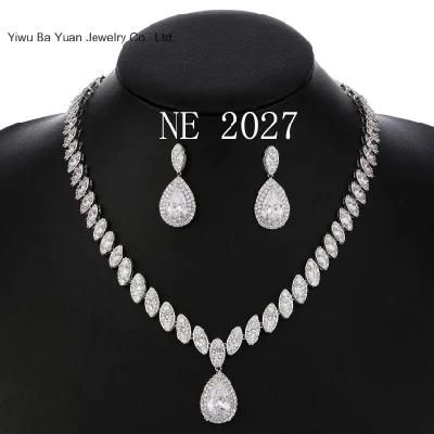 Women&prime;s Wedding Bridal CZ Jewelry Set Fashion CZ Necklace Set Fashion Jewelry Fashion Pendant