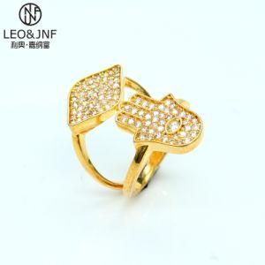 Whosales Fashion Rings Jewellery Color Stone Ring Copper Gold Platting Jewelry for Women&prime;s