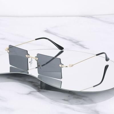 Sunglasses Square Fashion Rimless Glasses Amazon Hot Sale