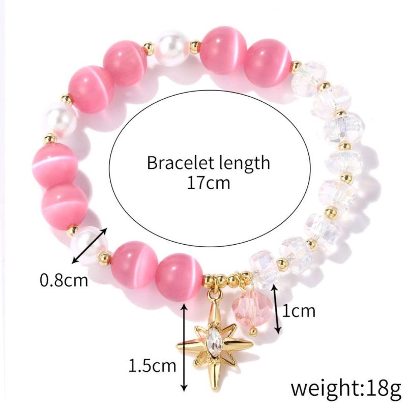 Women Jewelry Natural Stone Beads Crystal Bracelet