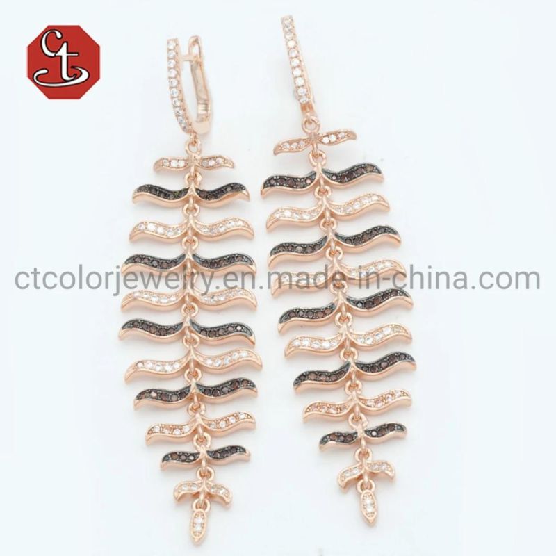 2020 Fashion Bohemian Long Earrings Unique Natural Real Leaf Big Earrings For Women Jewelry Gift