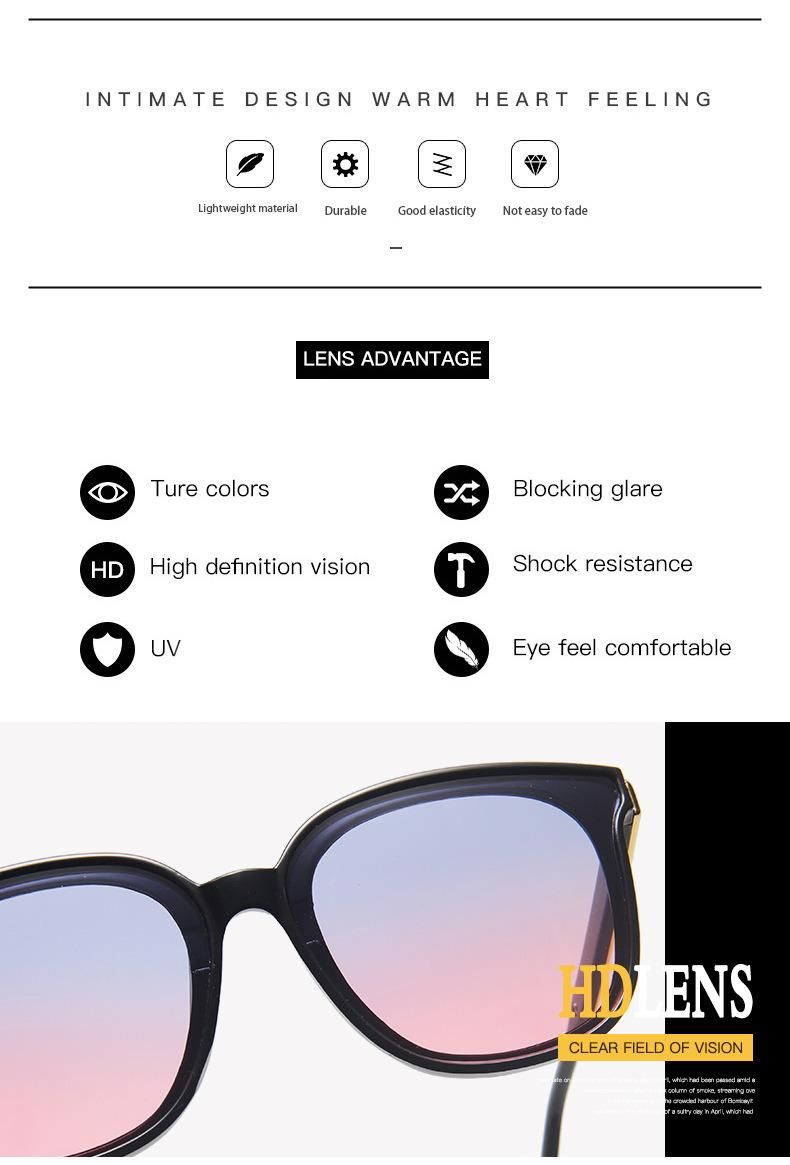 2020 New Arrivals Unisex Plastic Frames UV Sunglasses Sun Glasses