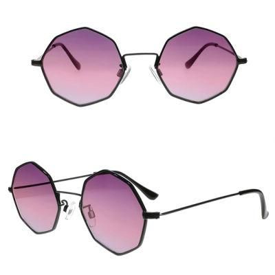 Polygon Stylish Metal Fashion Sunglasses Unisex