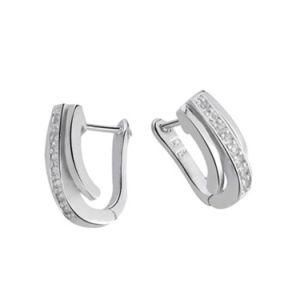 Fashion Women Silver Stud Earrings Hoop Jewelry