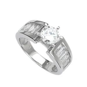 Palmbeach CZ Sterling Silver Channel-Set Cubic Zirconia Ring Classic CZ