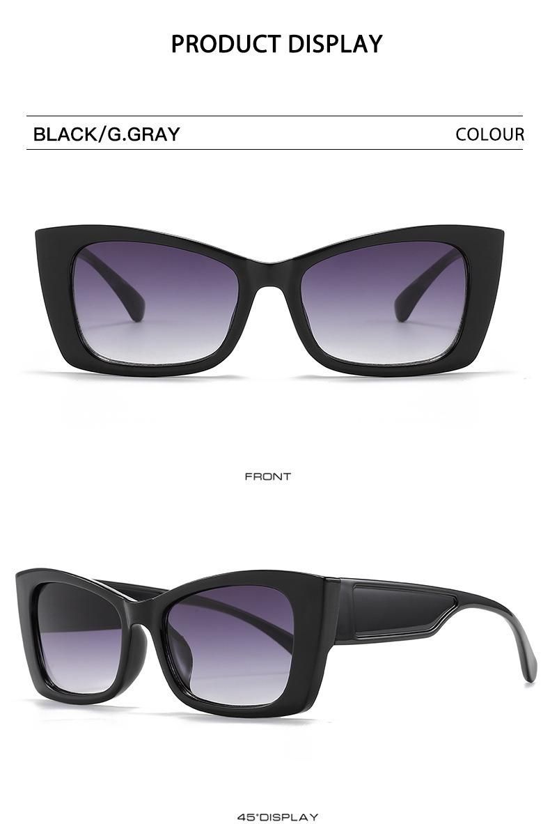 Women Lady Ready to Ship Cheap Wholesale Sun Glasses Colorful Cat Eye Shades Frame Trendy Fashion Sunglasses