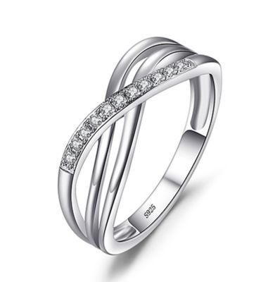 Infinity Love Romantic Anniversary Wedding Promise Ring 925 Sterling Silver Jewelry Wholesale