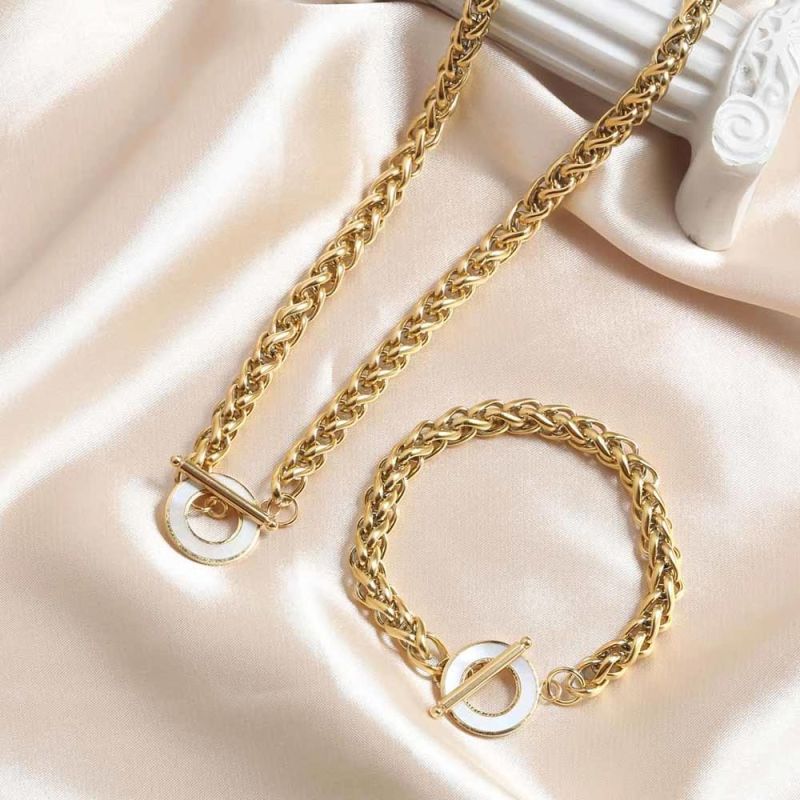 Manufacturer Custom Stainless Steel Jewelry 316L High Quality Non Tarnish Gold Plated Jewelry Women Bracelet