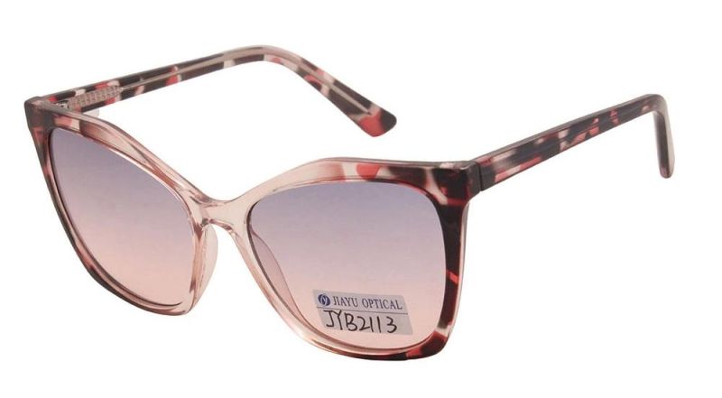 Custom Logo Retro Fashion Butterfly Shaped Multicolor Polarized Sun Glasses