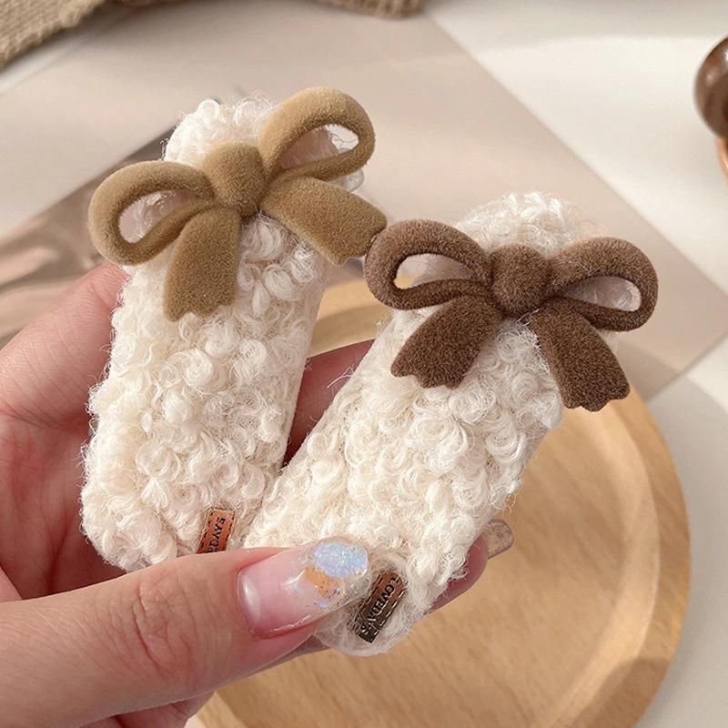 Top Selling Korean Style Fluffy Lamb Bb Clip Lovely Hair Accessories Hairpin Hairbands
