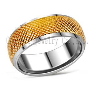 Latest Style Gold Plated Stainless Steel Ring Band (OATR0333)