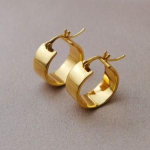 2021new Version 18K Gold Plated Minimalist Irregular Convex Earrings Women Custom Earring Ear Buckle Simple Temperament Earrings