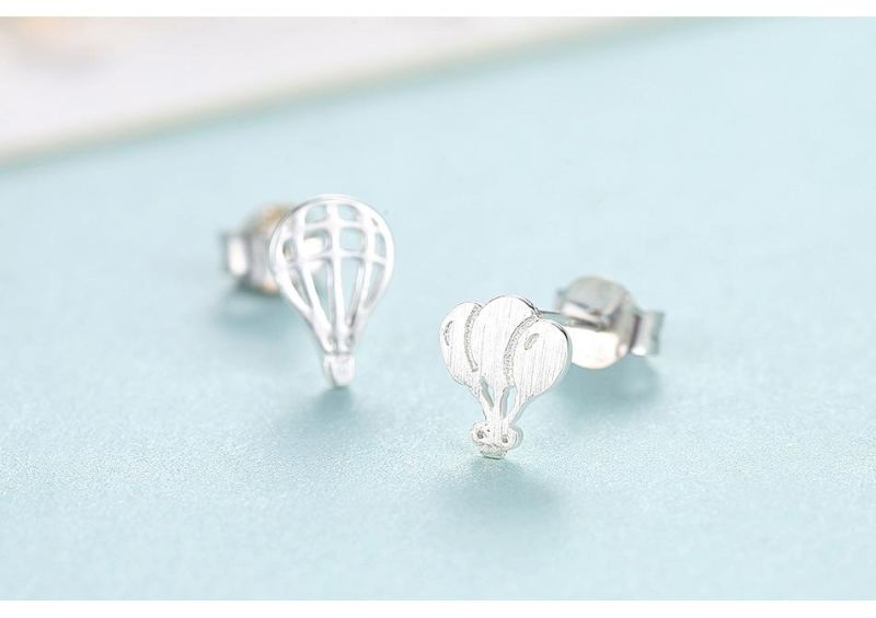 Little Hot Air Balloon Ear Stud for Girls