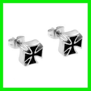 Fashion Stainless Steel Cross Earrings Formen