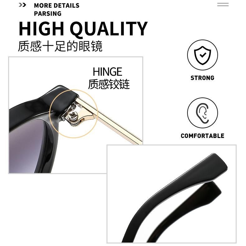 Fashion Leopard Print Retro Sunglasses Personality Plastic Frame Unisex PC Frames Driving Mirror Eyeglasses