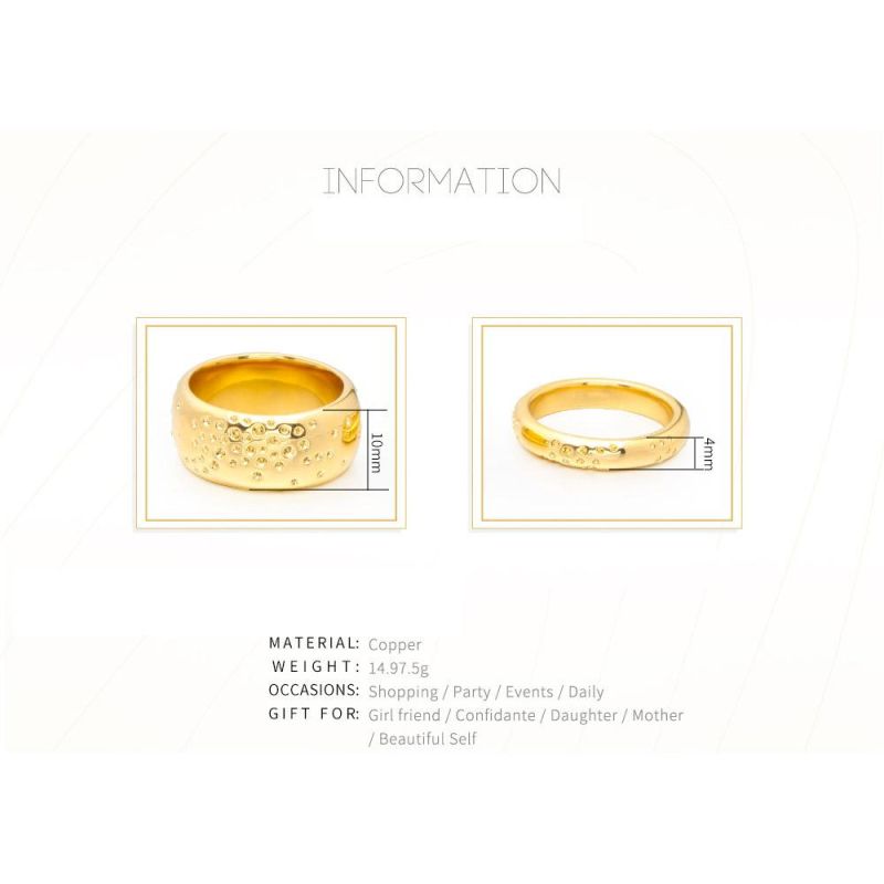 Fashion Rings for Women Gold Color Geometric Circle Ring Friend Gifts Fashion Jewelry