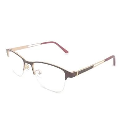 High Quality Stainless Steel Fashion Cat Eye Metal Optical Glasses Eyeglass Frames