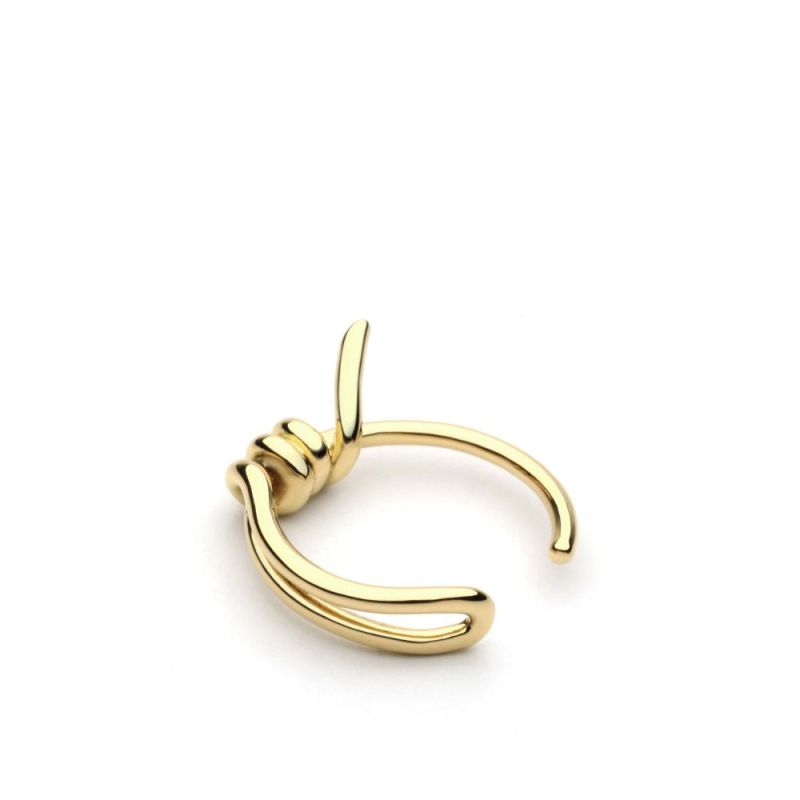 Delivste and Interesting Curved Appearance Copper Rings