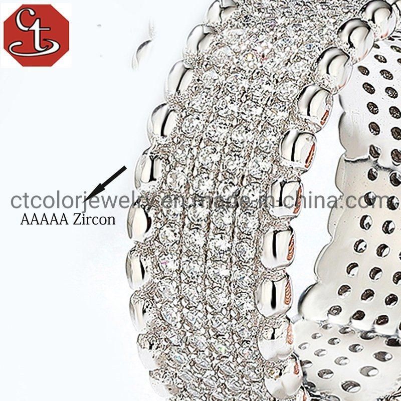 Fashion Jewelry High Quality 925 Sterling Silver Ring Wedding Rings