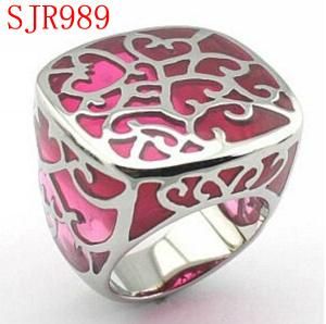 New Style Promotional 316 Stainless Steel Ring (SJR989)