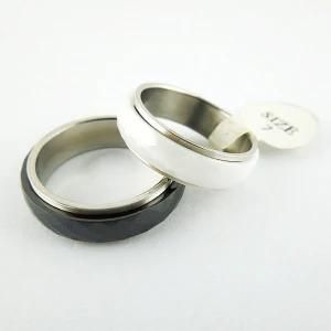 Fashion Ring, Newest Steel Stainless Ring, Ceramic Finger Ring (3496)