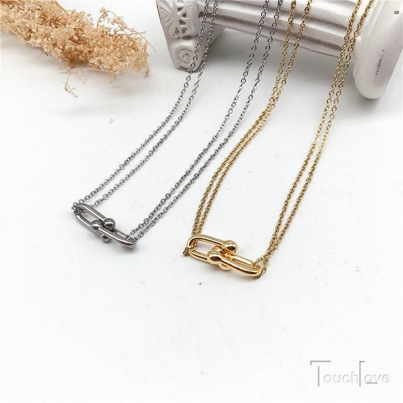 Manufacturer Custom High Quality Fashion Jewelry Wholesale Waterproof Chains Stainless Steel Gold Plated 18K Gold Necklace Neck Chains