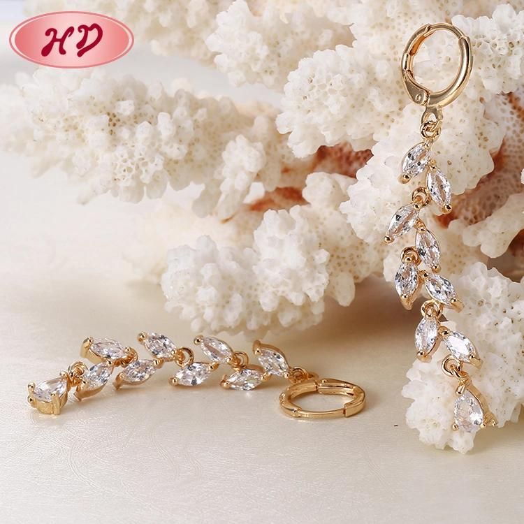 Alloy Diamond Cross Shape Party Style 2020 Gold Drop Earring