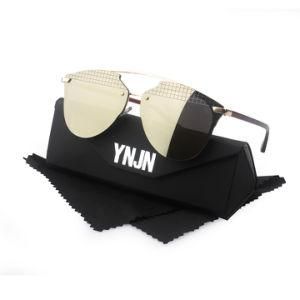 China Manufacturer Mirror Lenses Fashion Women UV400 Sunglasses (YJ-85170)