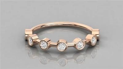 Elegant 925 Sterling Silver with White CZ Engament Ring