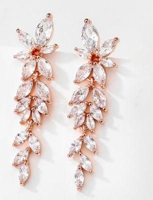 Bridal Wedding CZ Earring Jewelry, Bridesmaid Earring Jewelry