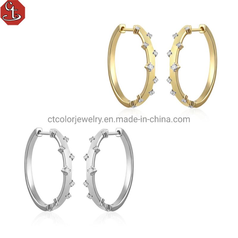 Hot Selling High Quality Customized Designer Popular Crystal Earring Earrings