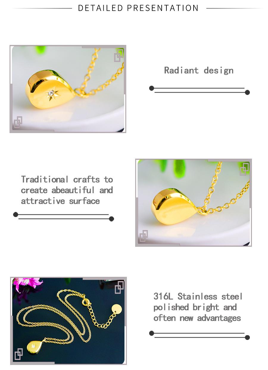 Fashion Stainless Steel Jewelry, Cross-Border ODM / OEM Custom, Sun Goddess, Six-Pointed Star Diamond Necklace