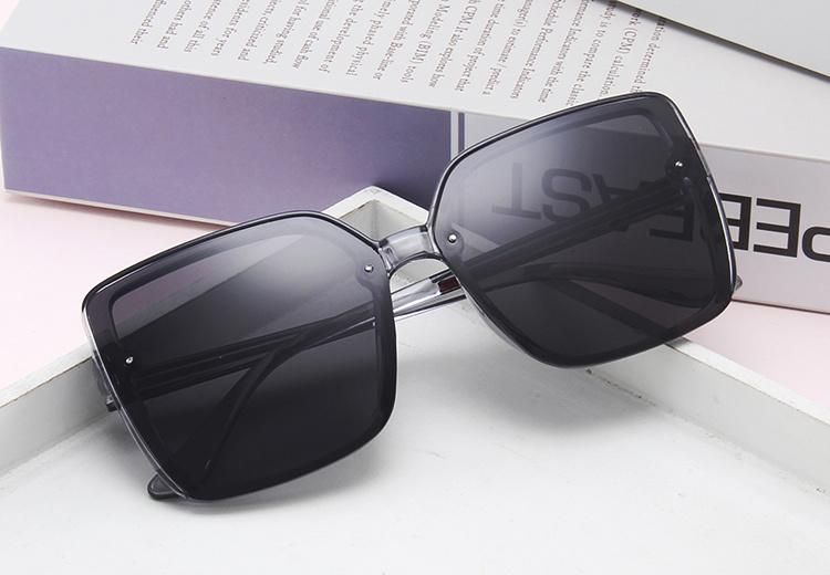 Sunglasses 2022 Square Retro Women Big Frame Sun Glasses Black Fashion Gradient Oversized Shades Sunglasses