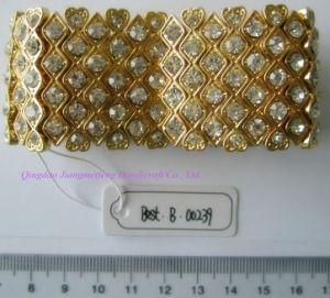 2014 Gold Plated Hot Sale Crystal Bracelet, Fashion Rhinestone Bracelet Jewelry