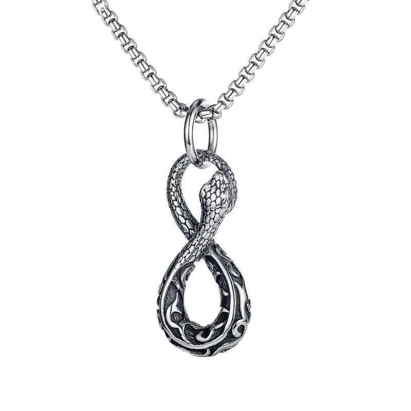 Men′ S Stainless Steel Snake Pendant Necklace