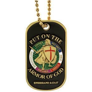 Armor of God Dog Tag with Chain[Dt-002]
