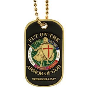 Armor of God Dog Tag with Chain[Dt-002]