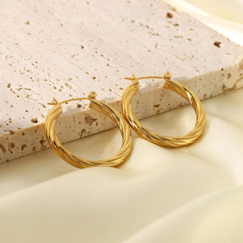 Manufacturer Custom High Quality Jewelry Stainless Steel Goldjewelry jewelry Gold Plated jewelry 24K Earring jewelry 18 Caret
